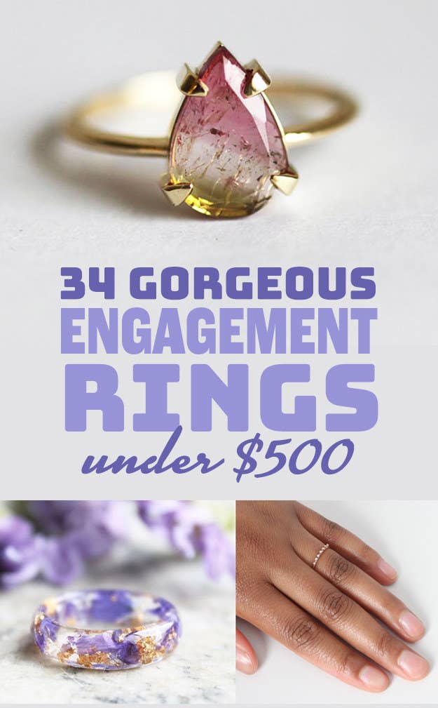 34 Irresistibly Gorgeous Engagement Rings Under $500