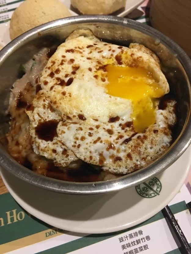 Steamed Rice with Minced Beef and Pan Fried Egg