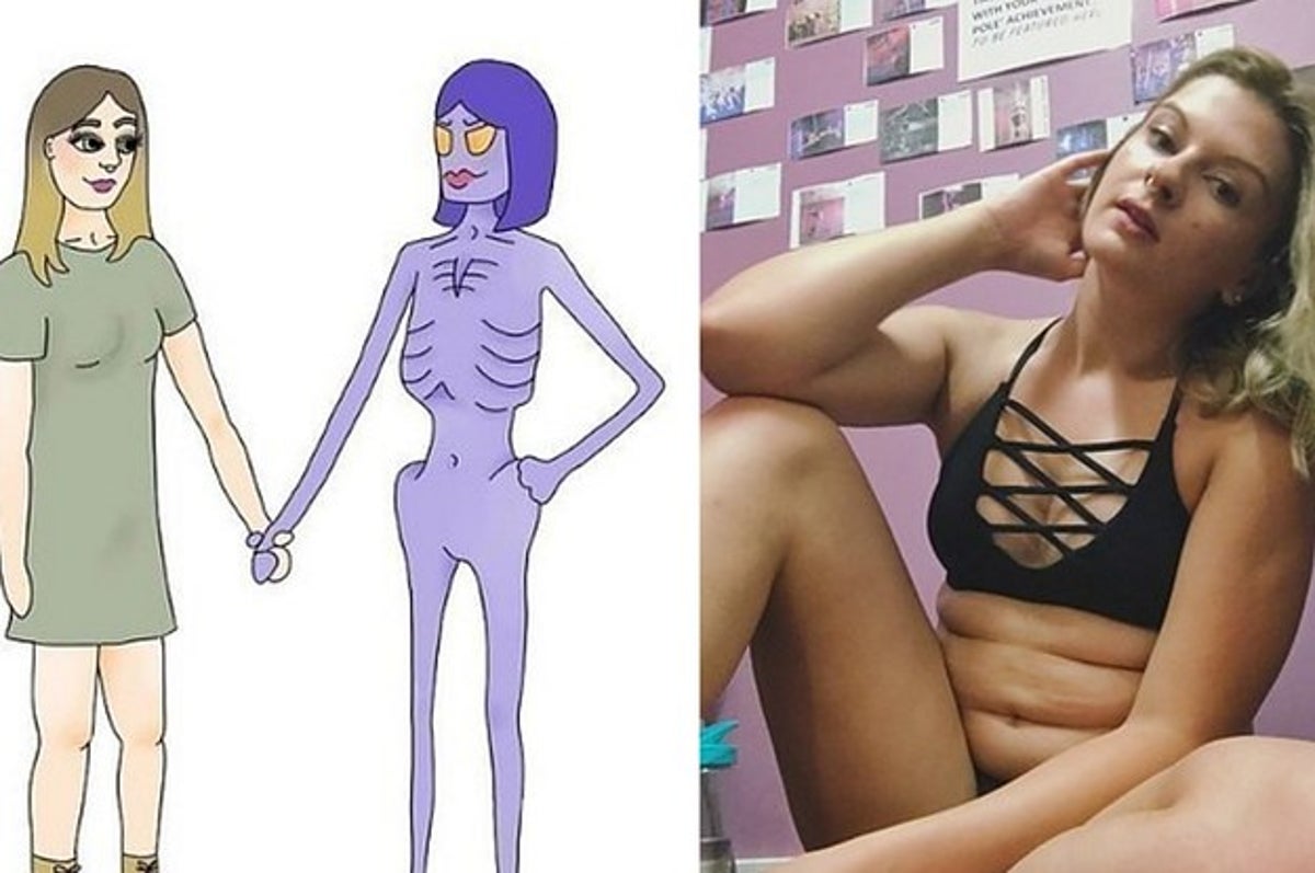Disturbing Anti-Anorexia Ads Compare Starving Women to Fashion Sketches