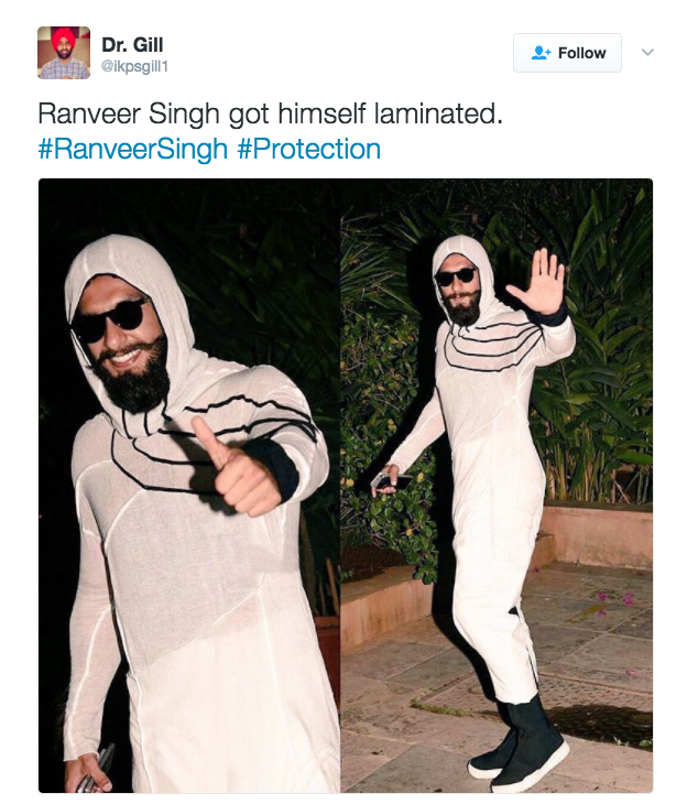 People Had A Lot Of Thoughts About Ranveer Singh's Latest Amazing Fashion  Statement