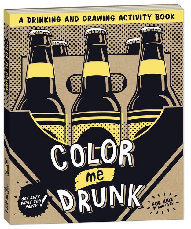 A coloring book that'll make your post–happy hour hours far happier, with over 120 pages of coloring and activities.