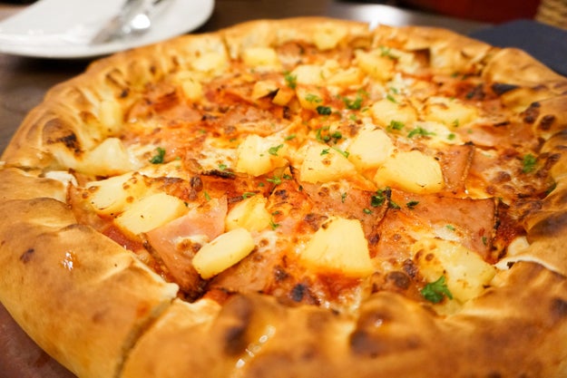OK, let's get one thing straight off the bat: pineapple on pizza is delicious and if you disagree, I hope you are able to come to terms with the shambles that is your life.