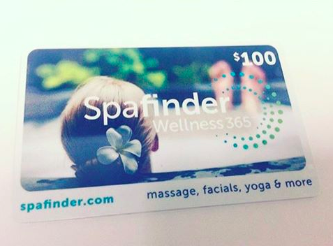 A Spafinder gift card for a much-needed massage, yoga sesh, makeover, or getaway.