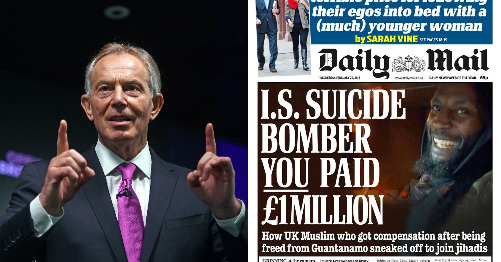 Tony Blair Has Accused The Daily Mail Of "Utter Hypocrisy" Over Its