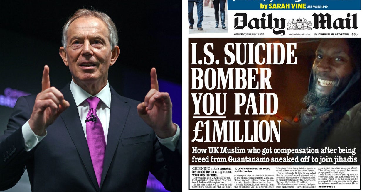 Tony Blair Has Accused The Daily Mail Of "Utter Hypocrisy" Over Its