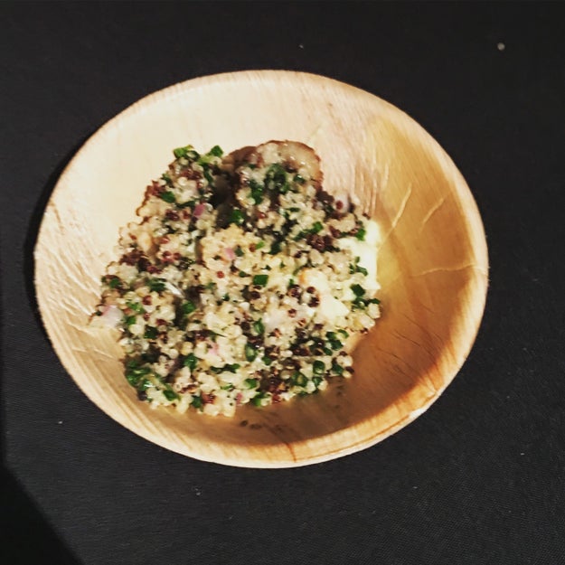 Quinoa, Banana, Avocado, Bacon, and Cashew