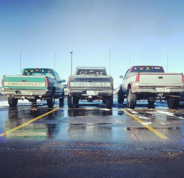 And the parking lot was always full of pickup trucks.