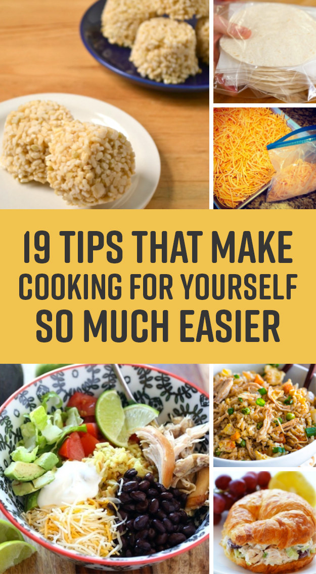 19 Easy Single-Person Cooking Ideas That Won't Waste Food ...