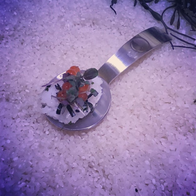 Cured Salmon Roe, Rice, Ponzu