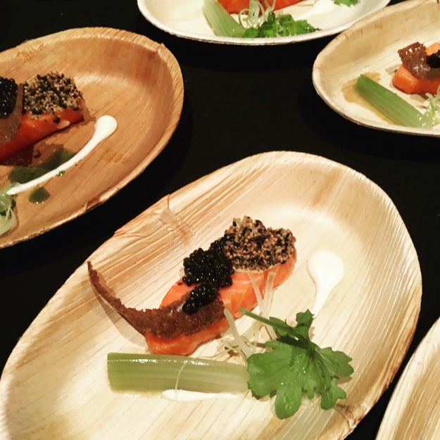 Smoked Ora King Salmon, Sturia Caviar, Fennel, Caraway Seed, Mustard, and Dill