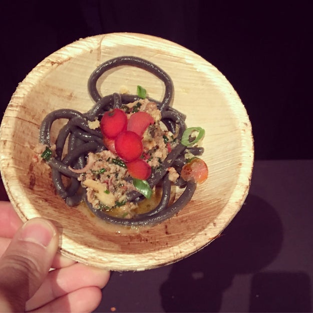 Seaweed Bucatini, 'Nduja, and Mussels
