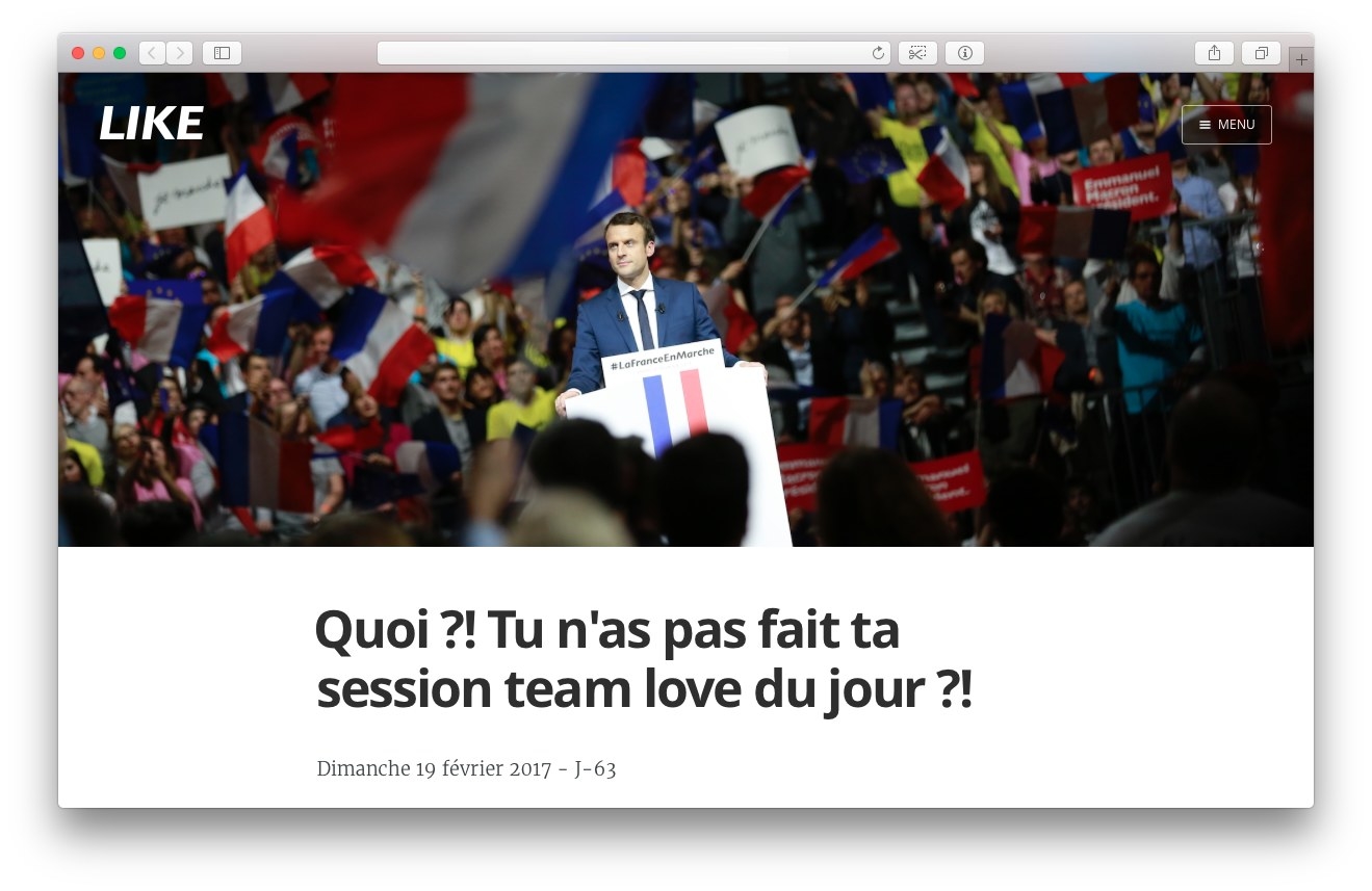 Consulté par BuzzFeed, ce site a pour baseline : «Nous sommes combatifs, mais pas belliqueux».Le site existe au moins depuis le 19 février et son URL change régulièrement. Il est accessible à tout le monde. Il y a un URL a connaître pour accéder directement au site. (On s'est dit qu'on n'allait pas la partager, ils risquent de la modifier...)