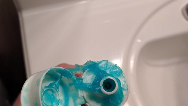 This gruesome tube of toothpaste: