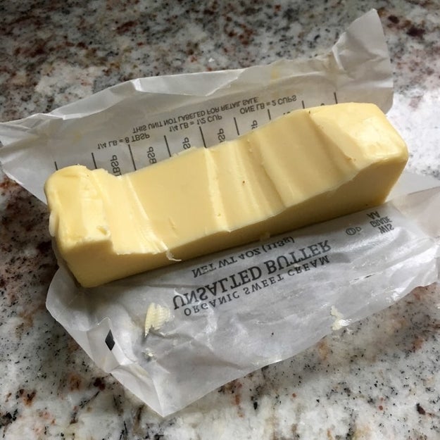 This butchered-up stick of butter:
