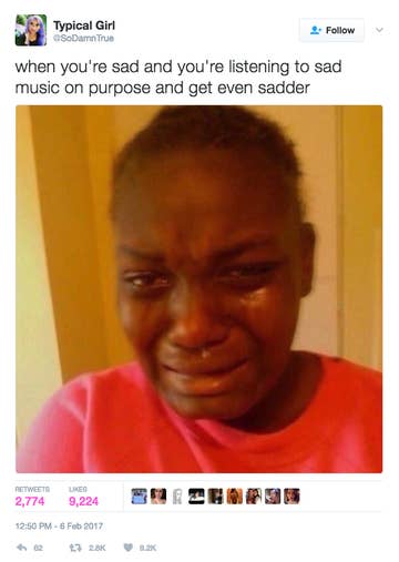 Download Listening To Music Meme Crying | PNG & GIF BASE