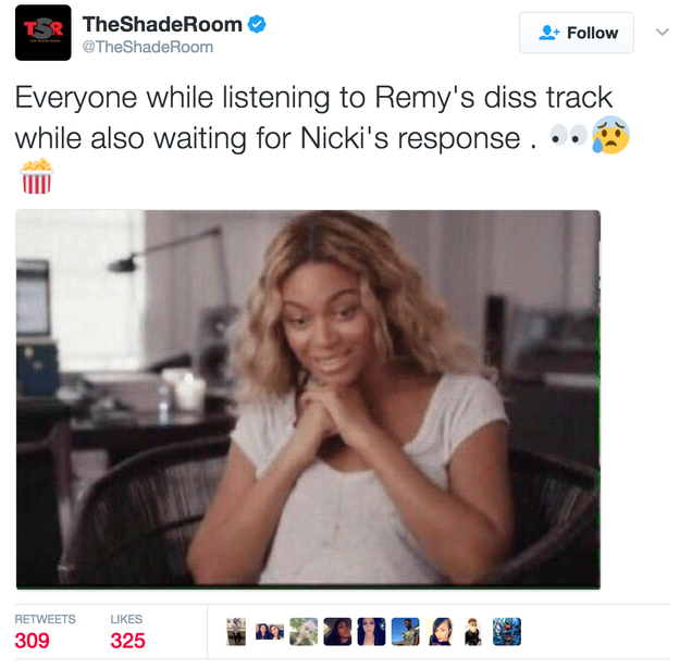 Just WAITING for Nicki to give a real response here: