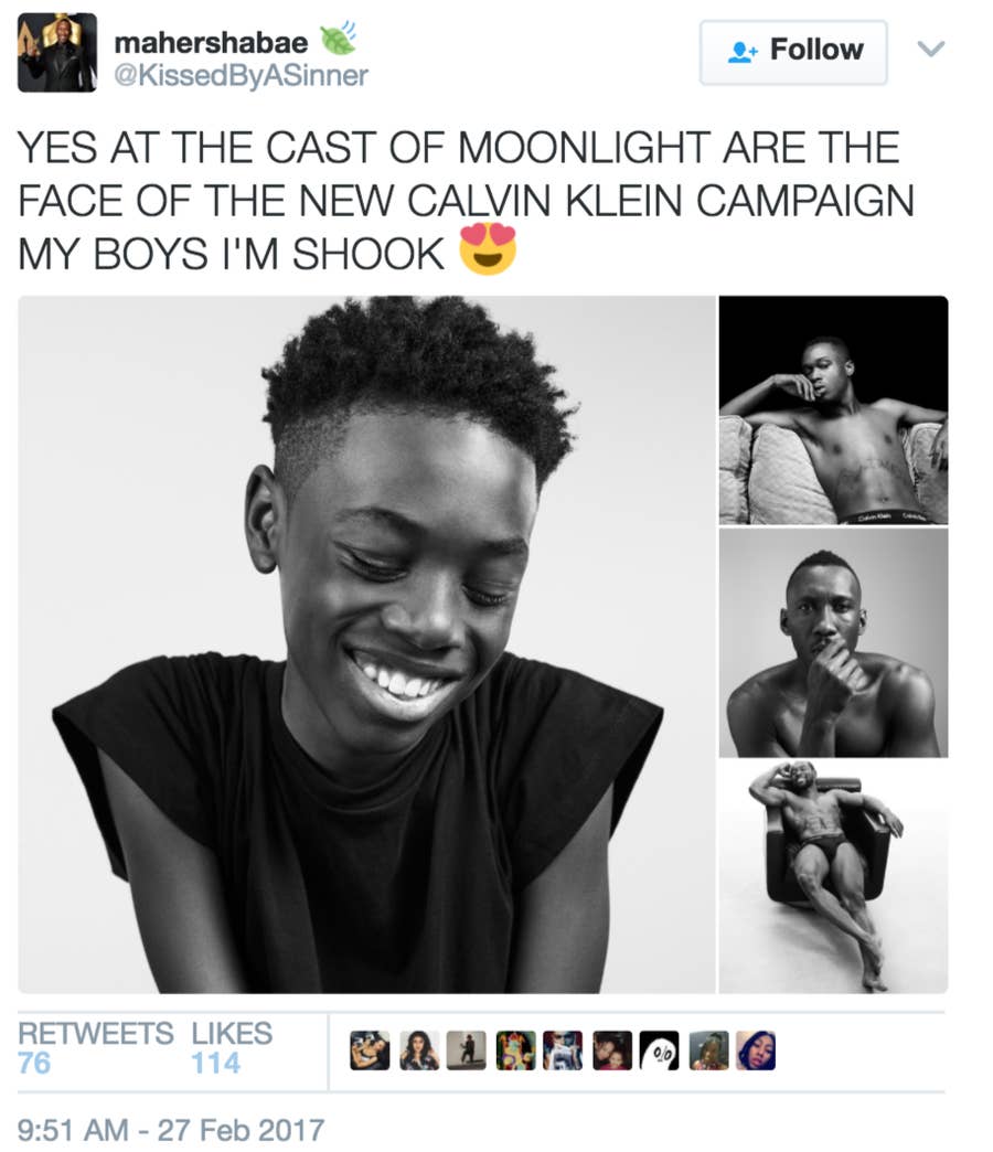 Moonlight Cast in Raf Simons Calvin Klein 2017 Underwear Campaign