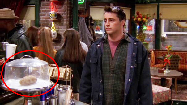 Central Perk once put a potato in the cake display stand.