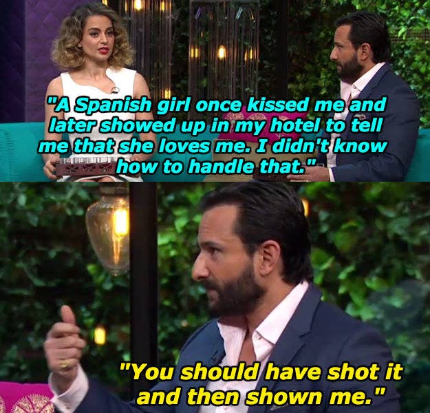 Karan Johar Tried Explaining Sexuality To Saif Ali Khan And Saif Was Problematic As Hell Kangana ranaut, saif ali khan (courtesy: karan johar tried explaining sexuality