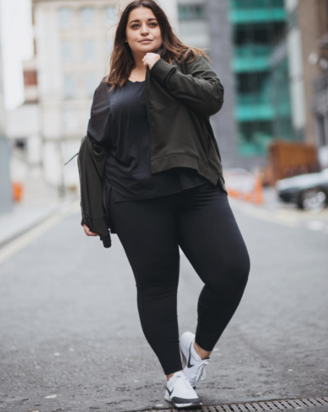 Fashion Look Featuring Zella Plus Size Pants and Nike Sneakers