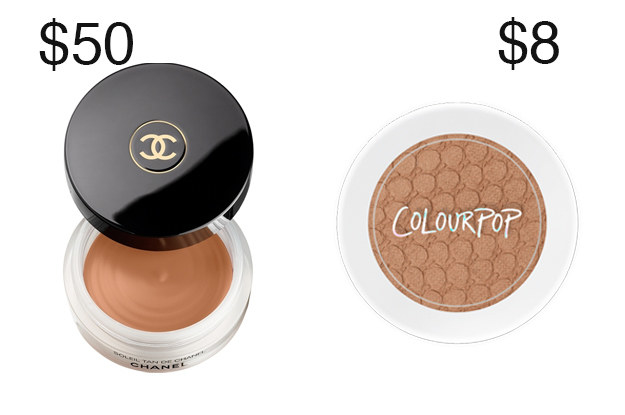 Why pay so much for Chanel's Bronzing Makeup Base when you can get the same look with Colour Pop's Bronzer?