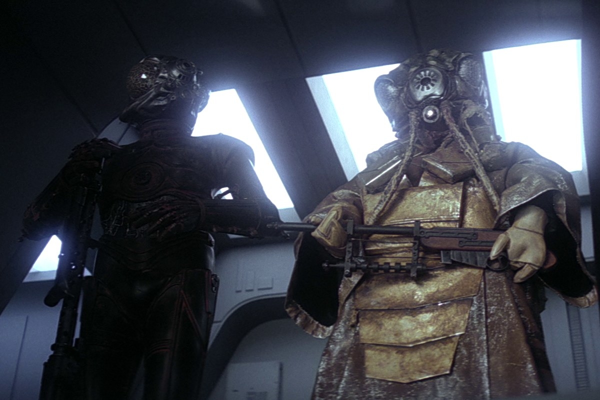 Author: M. Shayne BellThis one was ambitious, I'll give it that much. This story and the Bossk tale were shoved in the middle of the bunch. Much like IG-88 it tried to tackle hard questions of AI and sentience in machines.The character of Zuckuss was pretty funny. I liked how he referred to himself in the third-person. His breathing apparatus made me think of a cheap way to cash in on Vader's mega stardom with a knock-off version. 4Lom was certainly a "loose cannon" droid. I liked how they defected to the rebellion but had a hard time swallowing the idea that 4-Lom had a vision from the Force that he would one day train in the Jedi Academy.Apparently Luke did as well. When the Jedi Academy Novel series ran he was noticeably absent from that year's freshman class.
