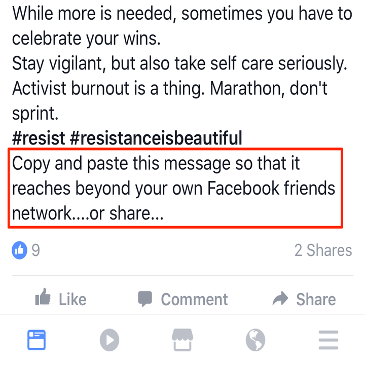 People Are Tricking Facebook By Copy And Pasting, Not Sharing