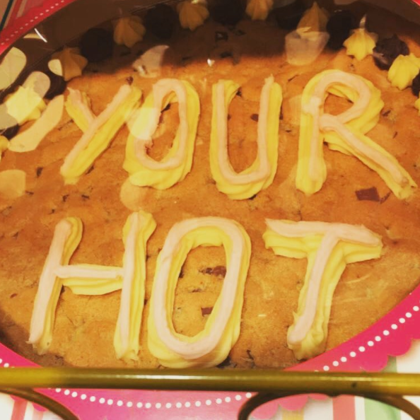 The spelling bee champ who placed an order for this unfortunate cookie cake.