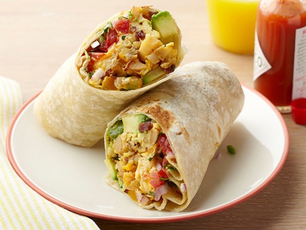 a traditional Mexican Breakfast Burrito