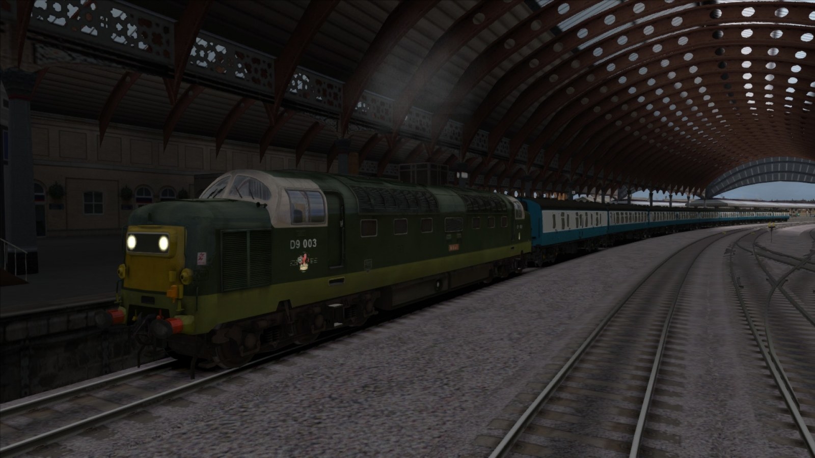 Get it hereIt looks like a fat Class 37, but that’s not fat, it’s PURE THROBBING MUSCLE. The name “Deltic” comes from the engines, two 1650hp Napier Deltics. These beautiful machines raced up and down the East-coast mainline but in a game before they were replaced by…