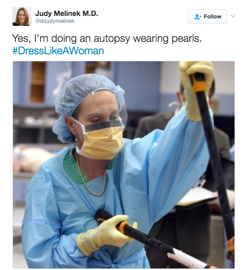 In response to the report, women created the Twitter hashtag #DressLikeAWoman to share what dressing "like a woman" looked like to them.