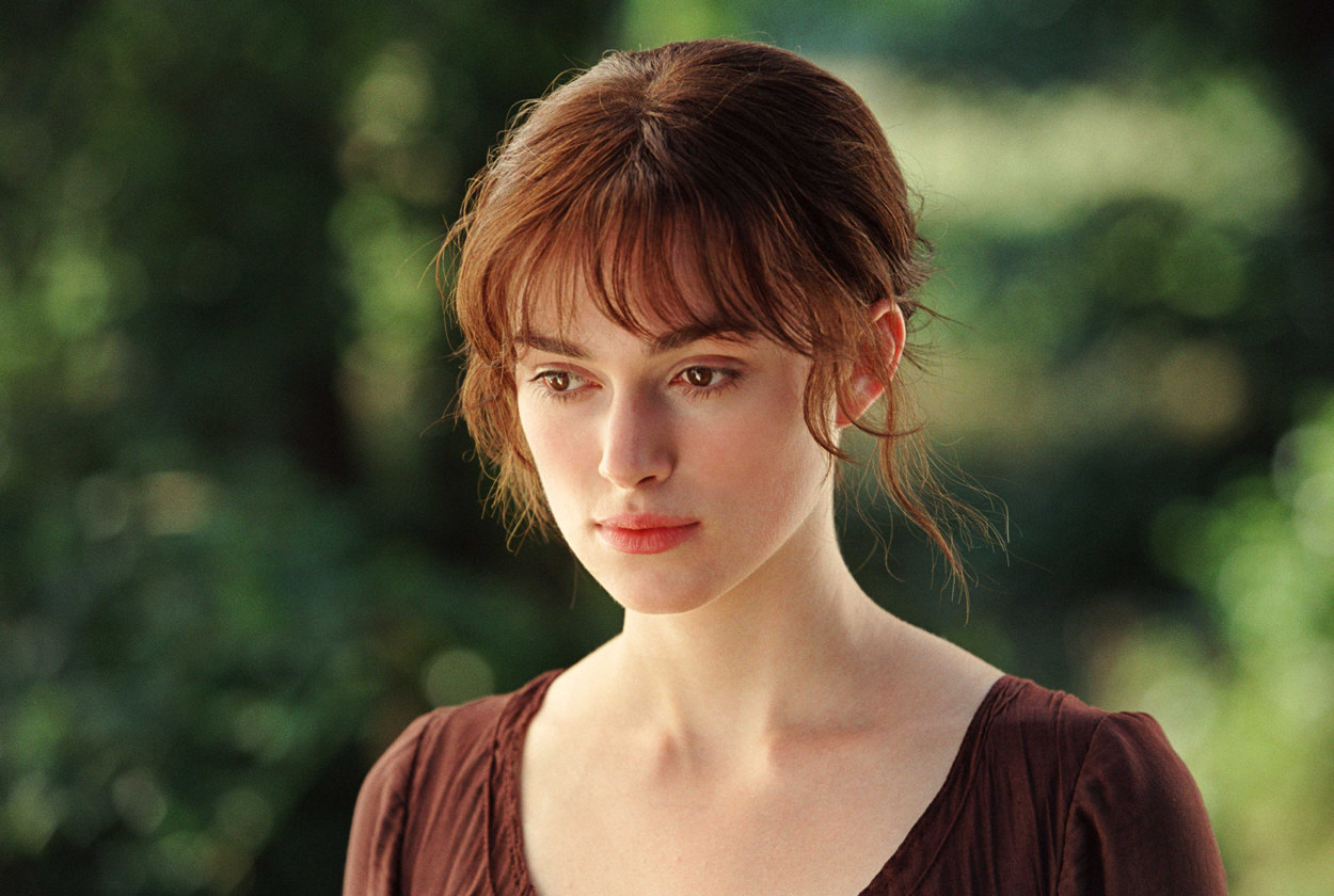 Elizabeth Bennet is one of the most well-known heroines of English literature and for good reason. In 1813 England, it is incredibly rare to find a woman as outspoken and as complex as she is. While the movie doesn't do complete justice to her character, her character still resonates with us all. Elizabeth is introduced as a woman with no interest in arranged marriages and with a thoughtful intelligence that infuriates her simple-minded mother. In the movie, she resists her mother's insistences to agree to an arranged marriage and refuses her love interest on the grounds of suspicions that he ruined her sister's relationship with a suitor. Elizabeth cares deeply for her family and her sisters and holds her family's honor and reputation above her own happiness. Although a noble character, Elizabeth does have some flaws, including stubbornness and her rash judgment concerning people. This only makes her more endearing, more human and more valued amongst many people who view her as an idol.