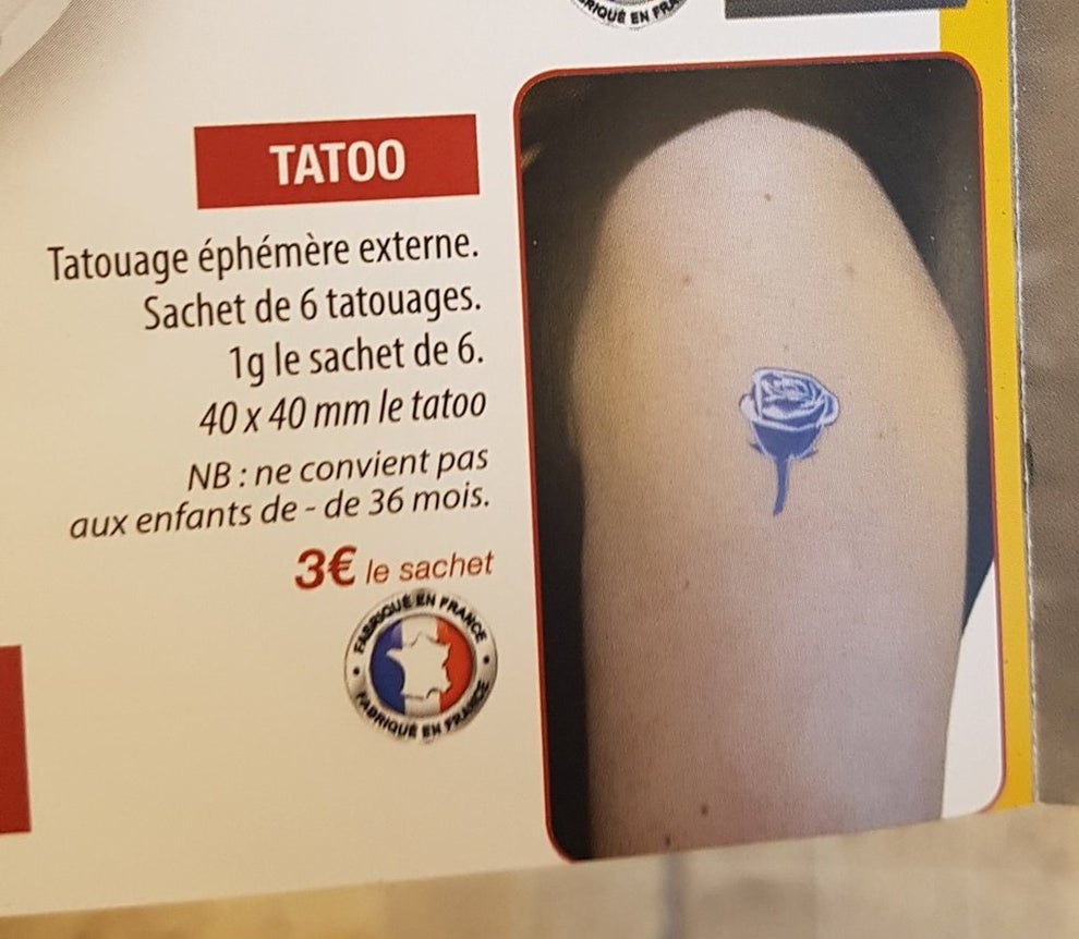 2. These temporary National Front tattoos, also available for purchase.