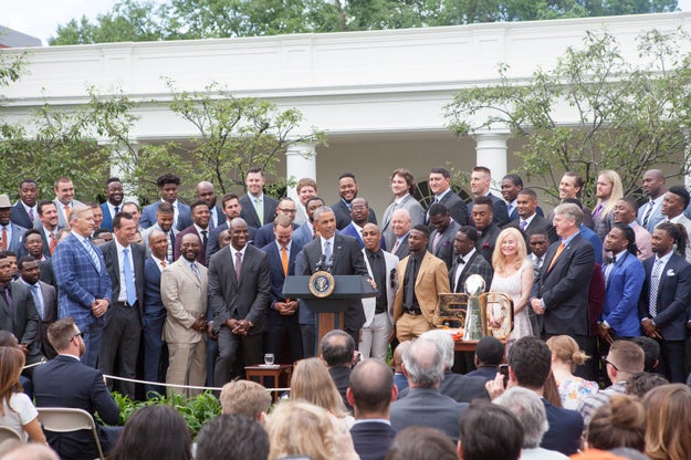 After a Super Bowl, the winning team is usually invited to the White House for a special celebration with the president.
