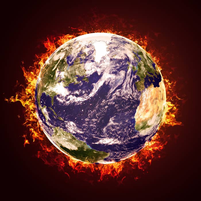 Burning earth