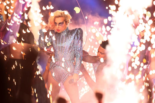 She may have not done it overtly, but Lady Gaga had SOMETHING to say with her Super Bowl performance.