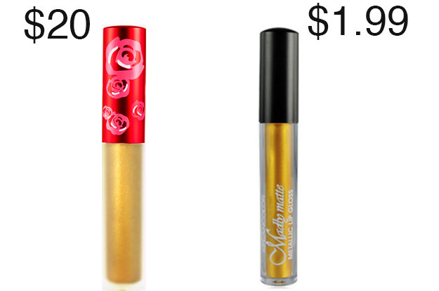 Klean Color's gold gloss is just as awesome as Lime Crime's, and it's way cheaper!