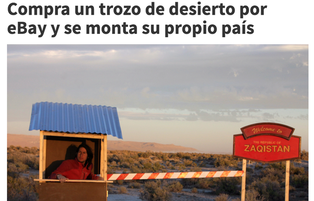 El tío que se compró un trozo de desierto y fundó su propio país.