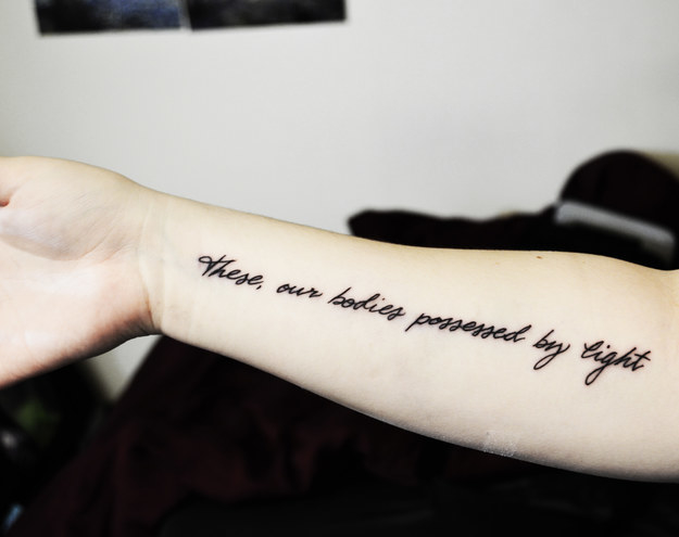 Tattoo tagged with: bicep, english tattoo quotes, english, facebook,  ghinko, johnny cash lyrics, languages, lyric, music, ring of fire, small,  lettering, quotes, twitter | inked-app.com