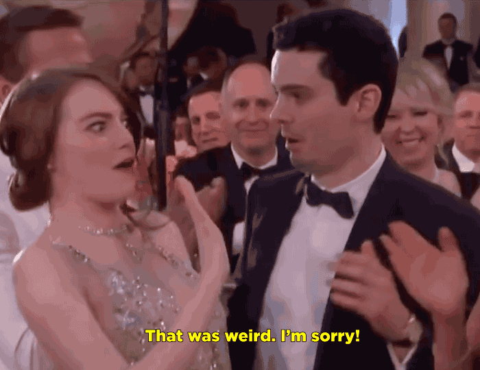 Jimmy Kimmel Forced Emma Stone To Relive That Awkward Golden Globes Hug