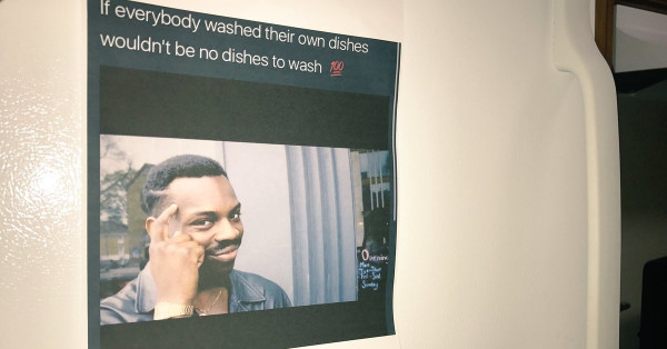 This Teen Printed Out A Profound Meme For Her Family To Do Dishes And People Are Inspired