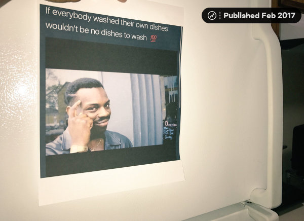 This Teen Printed Out A Profound Meme For Her Family To Do Dishes And People Are Inspired This Teen Printed Out A Profound Meme For Her Family To Do Dishes And People Are Inspired