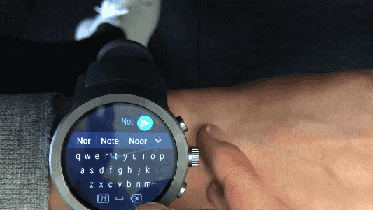 Android Wear has the best tiny typing experience for wearables, period.