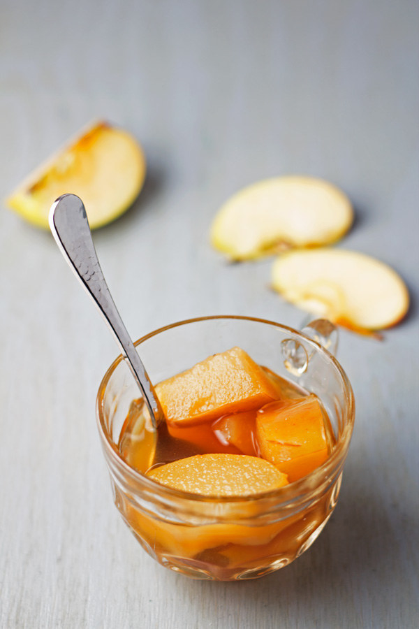 Stewed apples compote.