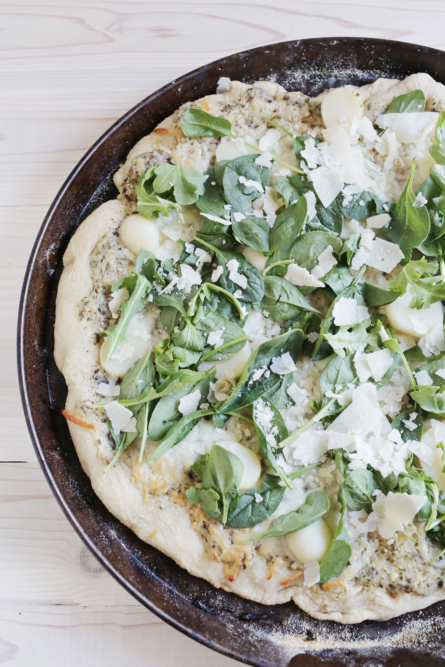 CREAMY PESTO POTATO PIZZA