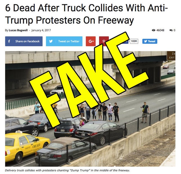 A fake news story has come back from the dead thanks to pro-Trump websites and Facebook pages being run from Macedonia.