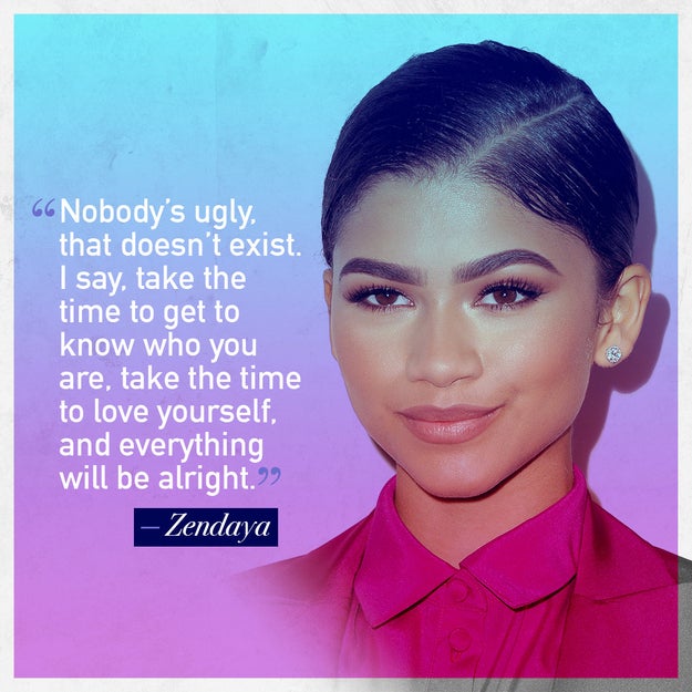 Zendaya on knowing yourself.