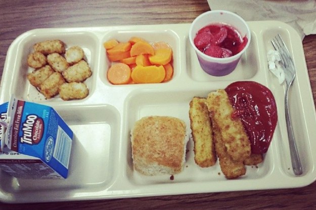 american school cafeteria