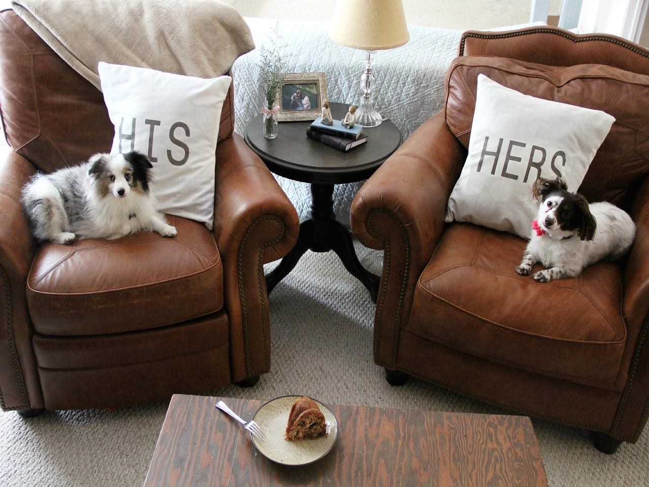 Spruce up a pair of throw pillows for a thoughtful gift that is both trendy and comfortable. Perfect for cuddling together this Valentine's Day. Find out how to make them here.