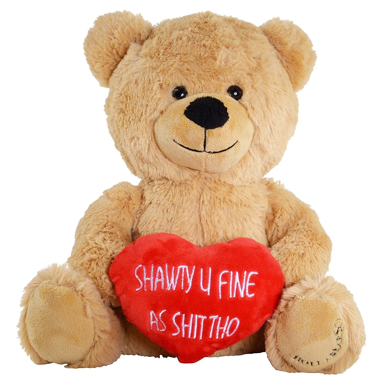 Promising review: "When you're not sure how to tell your boo how it is, play it safe and give her this bear. She was definitely not disappointed and neither was I! On that note, material is great and plush, came very nicely wrapped and clean." —FabianPrice: $35